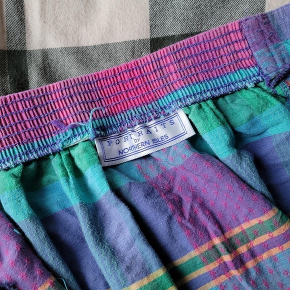 Colorful Striped Button-Down Skirt - Picture 5 of 5